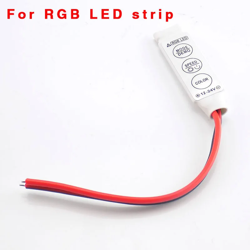 3-клавишный контроллер DC 12V Мини Светодиодная лента RGB одного цвета для SMD