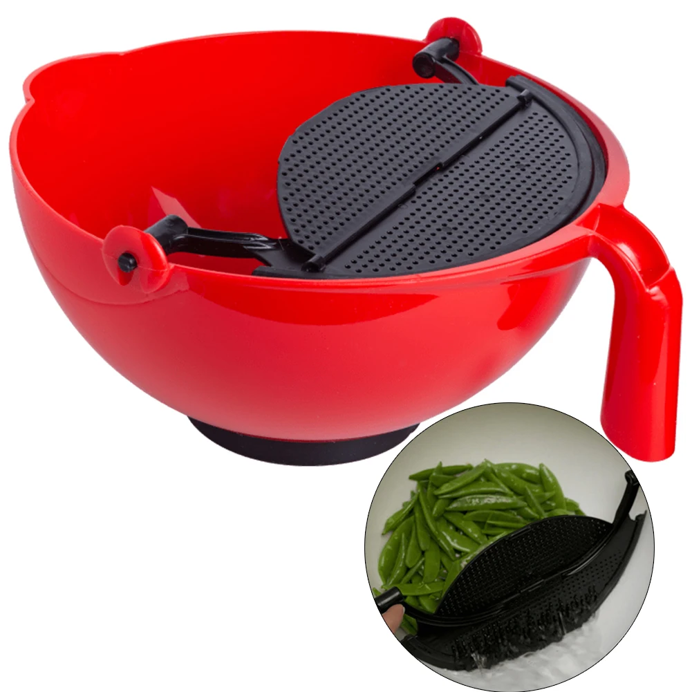 Многофункциональная миска для смешивания с перегородкой пластиковая салата