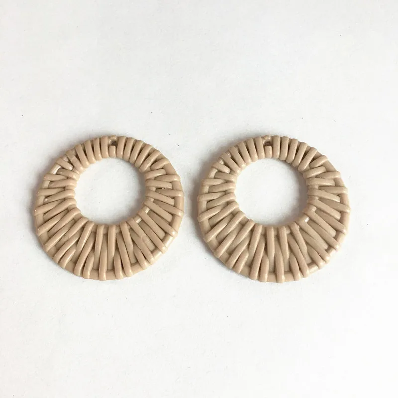 light brown Новое поступление! 47 мм 50 шт акриловая Круглая Форма Шарм для сережек аксессуары, детали для серег, изготовление ювелирных изделий DIY - Цвет: light brown