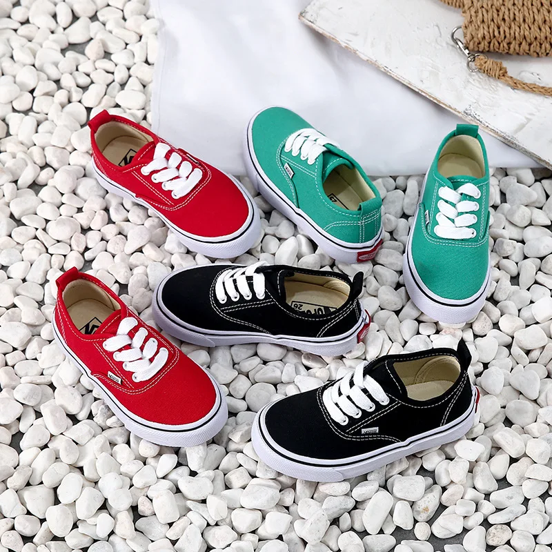 

Korean style cloth shoes boys and girls shoes 2021 autumn low-top solid color baby casual shoes pedal children's canvas shoes