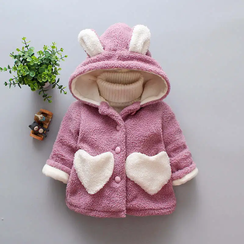 picture color Младенец bibicola куртки для маленьких девочек мода bebe мультфильм мех толстовки Верхняя одежда малышей Детская одежда детские спортивные куртки пальто - Цвет: picture color
