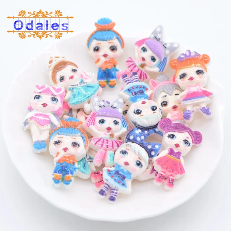 30 шт./лот милые волшебные детские смешанные большие глаза Крутые Девушки DIY смолы