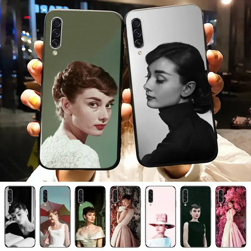 

Audrey Hepburn famous singer Phone Case For Samsung galaxy A S note 10 12 20 32 40 50 51 52 70 71 72 21 fe s ultra plus