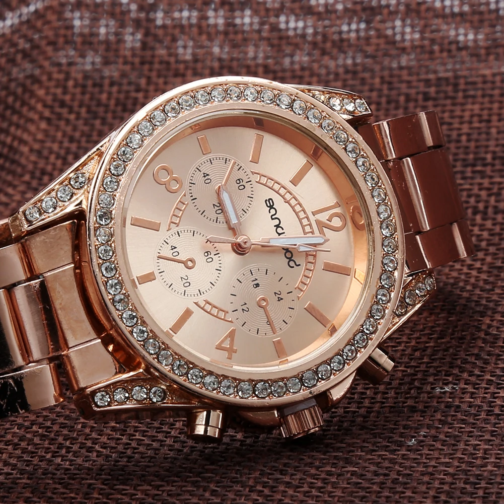 

Women Watches Luxury Stainless Steel Band Watch Women Fashion Shiny Rhinestone Clock Analog Quartz Watch reloj mujer reloj