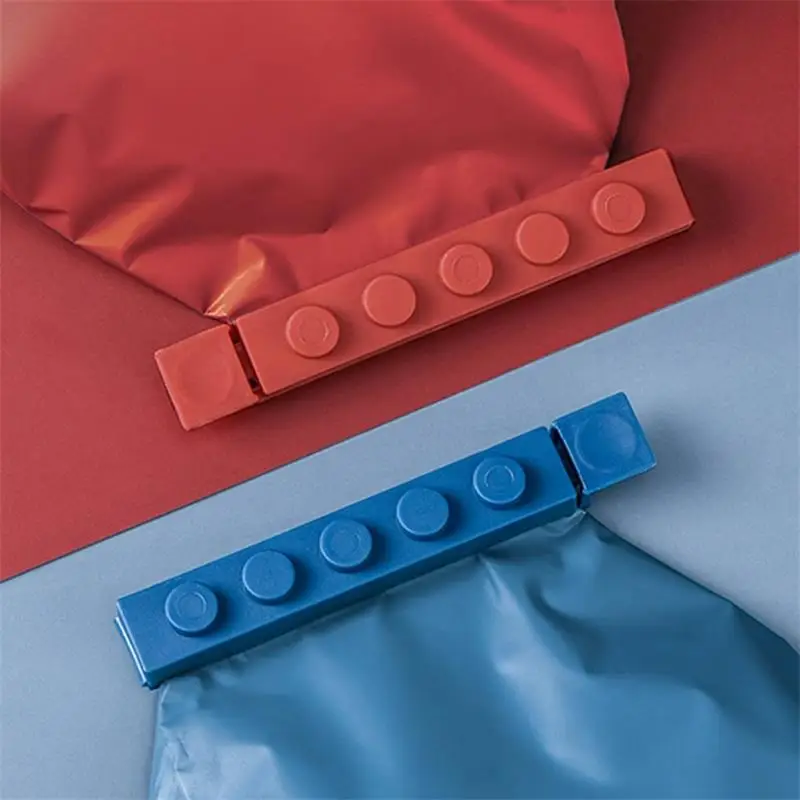 

4Pcs/set Plastic Bag Sealer Snack Fresh Food Storage Bag Clips Kitchen Tool accessories Mini Vacuum Sealing Clamp Food Clip