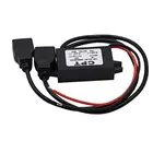 DC-DC модуль преобразователя от 12 В до 5 В, 3 А, 15 Вт, двойной USB понижающий адаптер питания, автомобильный водонепроницаемый модуль питания