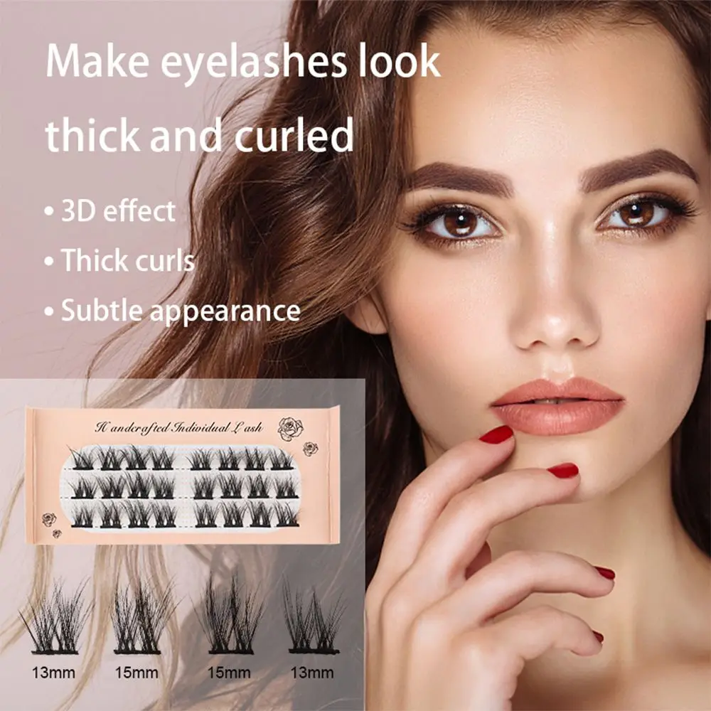 

Инструмент для наращивания глаз, ресницы из норки, мягкие домашние ресницы, Индивидуальные ресницы, сделай сам, сегментированные ресницы, о...