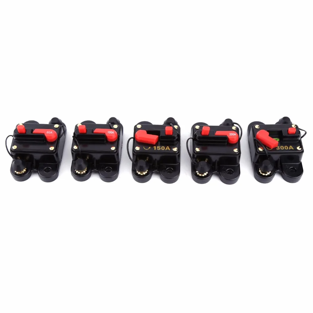 12 V-24 V DC 80A 100A 150A 200A 300A автоматический выключатель сброс предохранитель инвертора солнечной Системы для морской катер автомобиля велосипеда стерео аудио предохранитель
