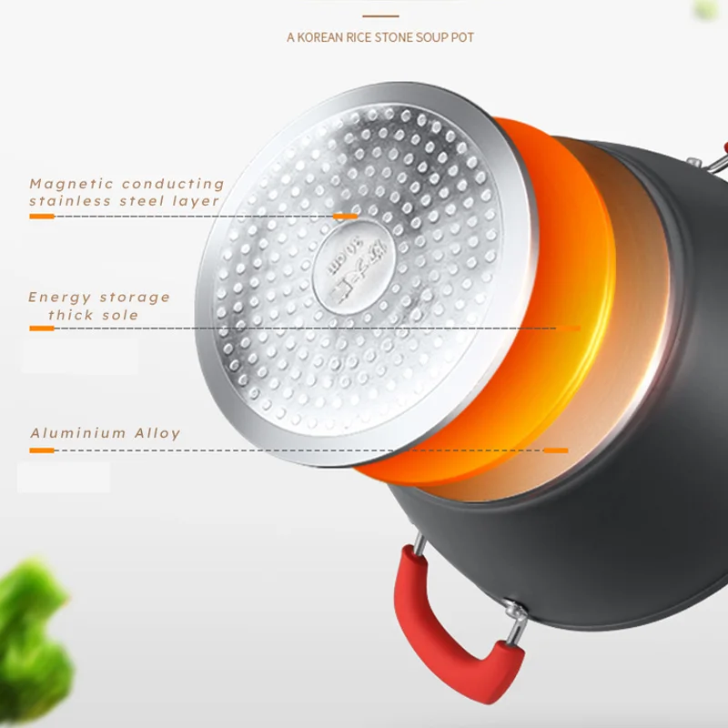 Жесткий анодированный антипригарный кастрюля COOKER KING для приготовления пищи