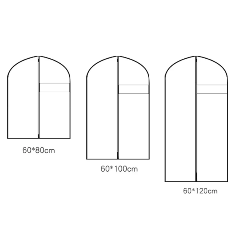 

Hanging Clothes Dust Cover Coat Suit Cover Long Non-woven Storage Bag Dust Bag Coat Dust Cover Household Storage Products