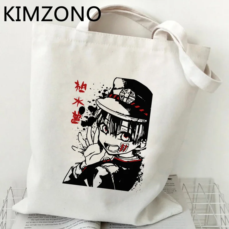 

Hanako Kun, сумка для покупок, Хлопковая Сумка, многоразовая сумка для покупок, тканевая ткань, мешок, ткань
