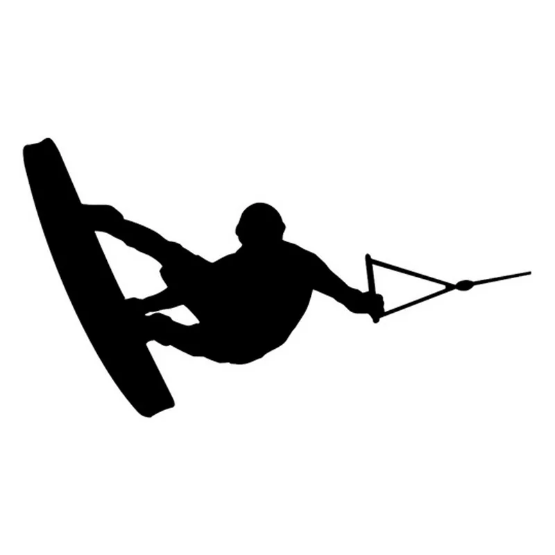 18cm*10cm Wakeboarder Silhouette Art Decor Fashion Vinyl Stickers Decals | Car