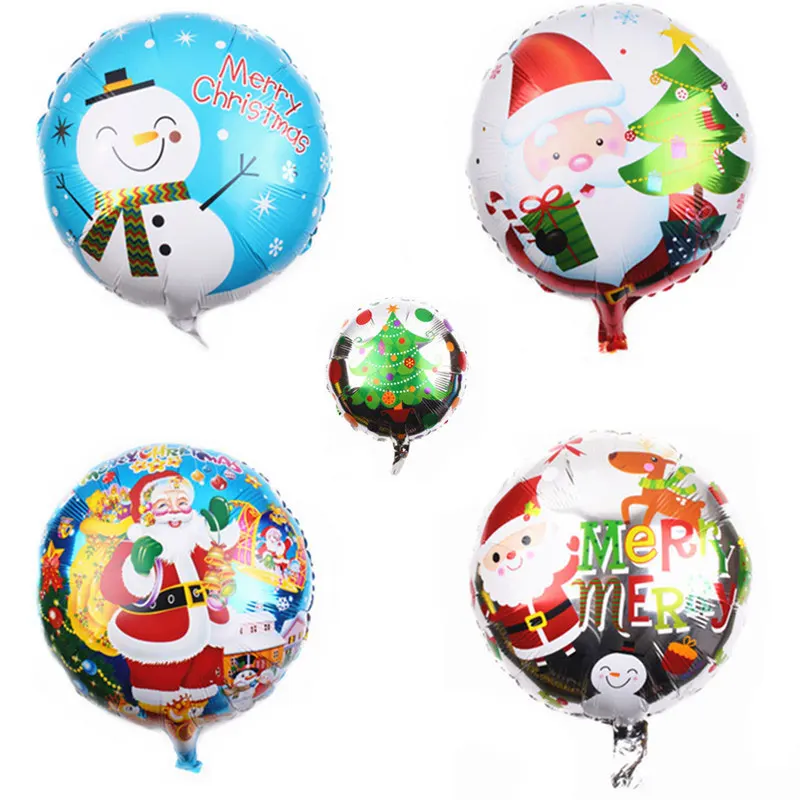 Круглые шары в виде рождественской елки снеговика 3 шт. 18 дюймов|Воздушные и