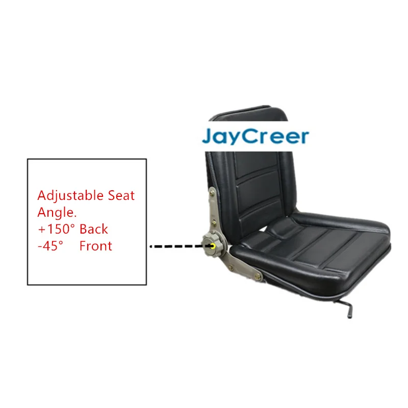 JayCreer универсальное Складное Сиденье ведро с ремнем безопасности для вилочного