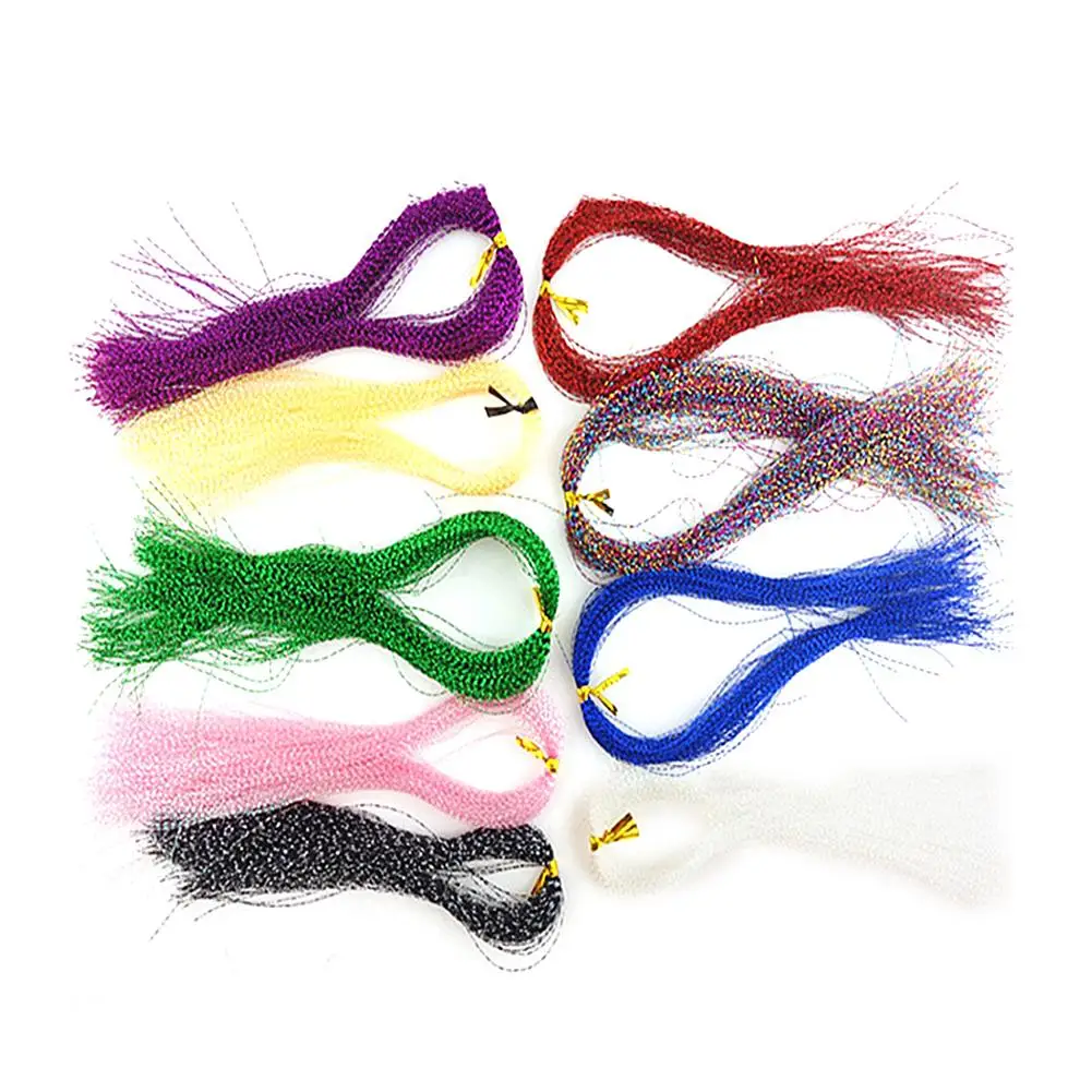 

100PCS Fishing Accessories Fly Fishing Feather Colorful Silk Bait Line Fluorocarbon Fishing Line Fluorocarbon Fil De Peche