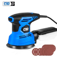 electric sheet sander machine strong dust collection polisher variable speed with 21pcs sandpapers power tool by prostormer