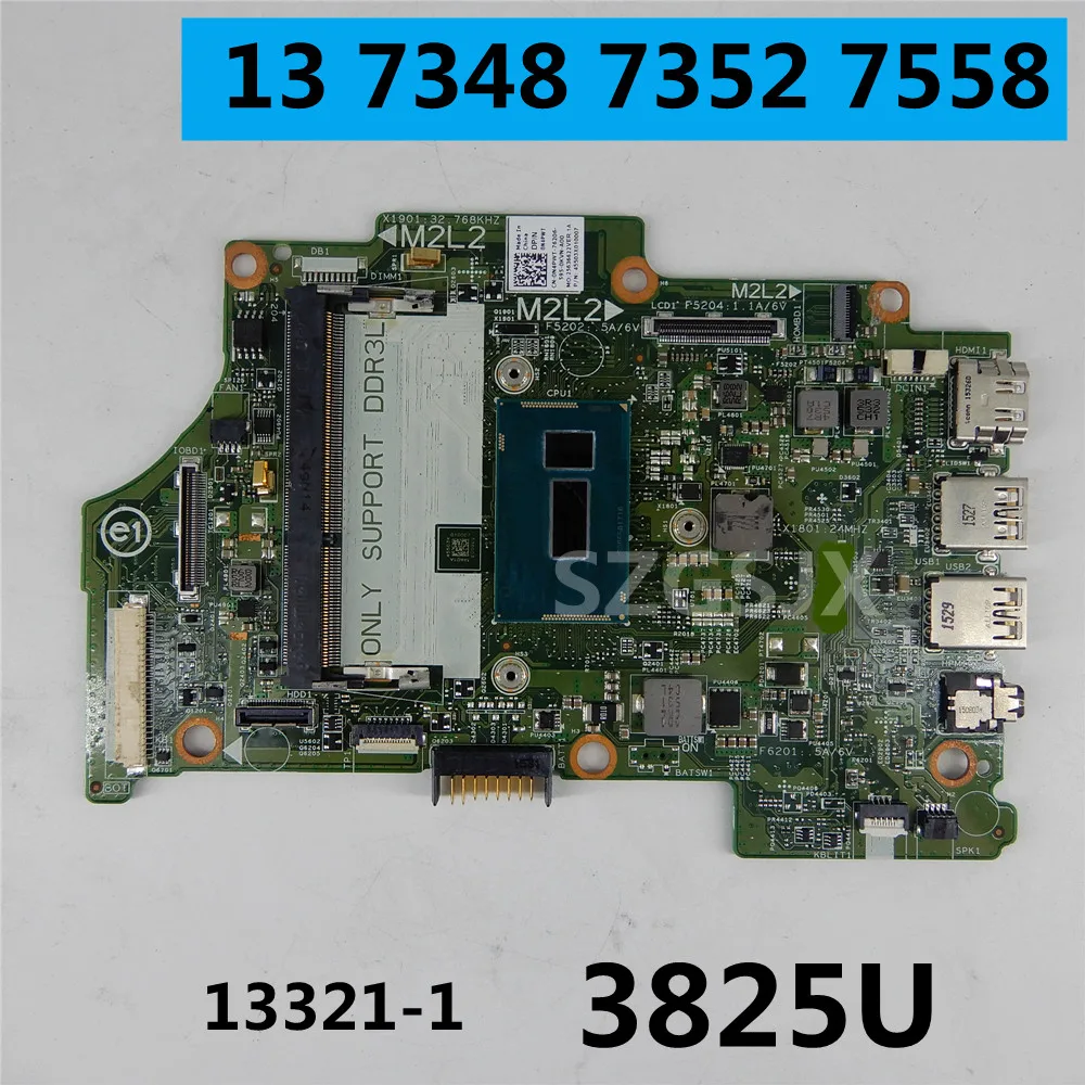 Placa base para ordenador portátil Dell Inspiron 13 7348 7352 7558 3825U 13321-1 CN-0N4PWT PWR: 8X6G1