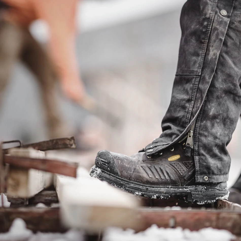 Men's philadalphia work Boot Waterproof 6 inch 8 inch real leather cowhide Boots carbon fiber toe brand logo shoes