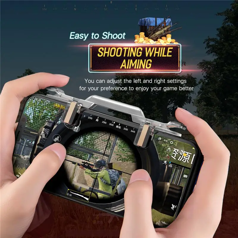 Игровой триггер для PUBG Rules of Survival 1 пара кнопок игр на телефоне кнопка стрельбы L1 R1
