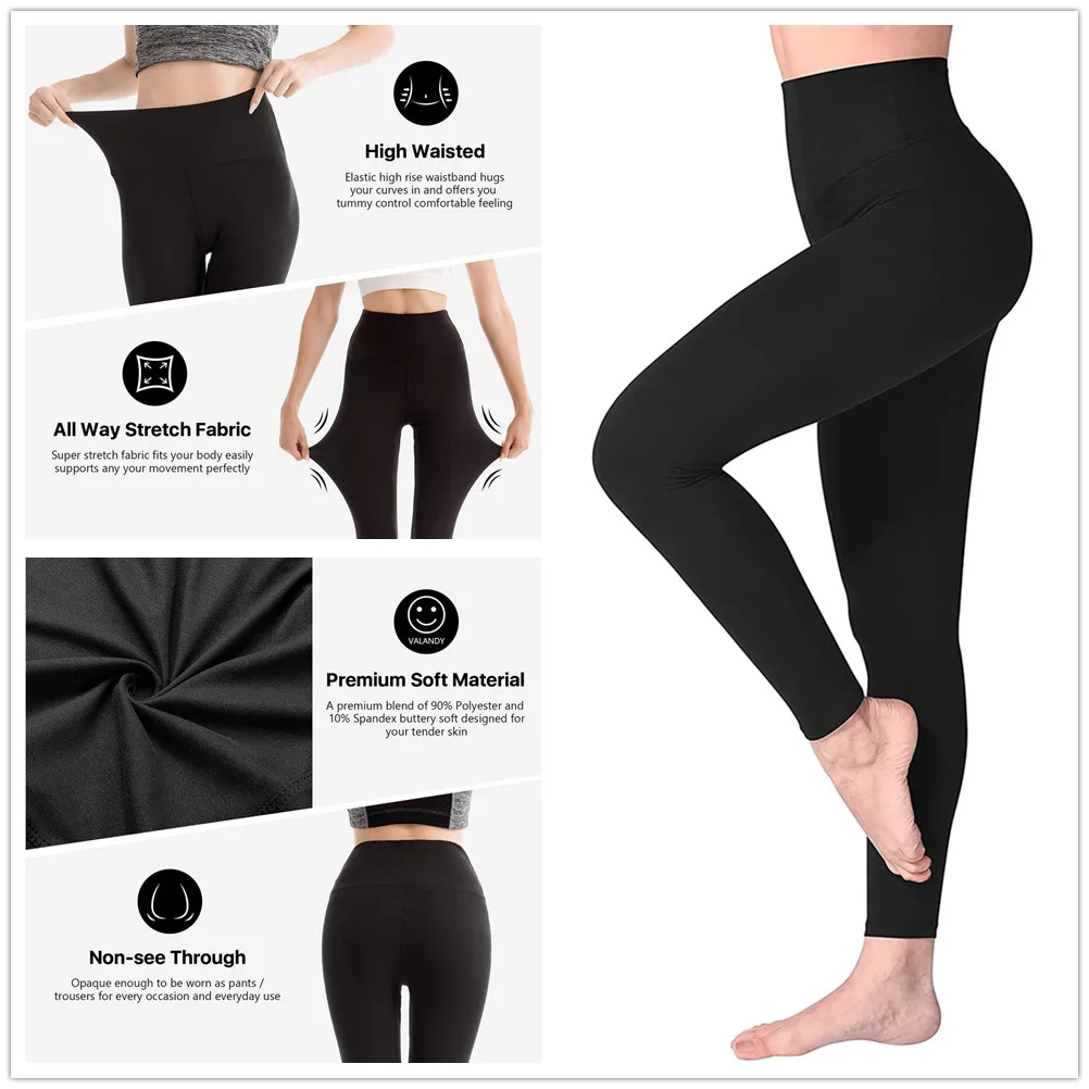 Женские Леггинсы для йоги с высокой талией утягивающие эластичные спортивные