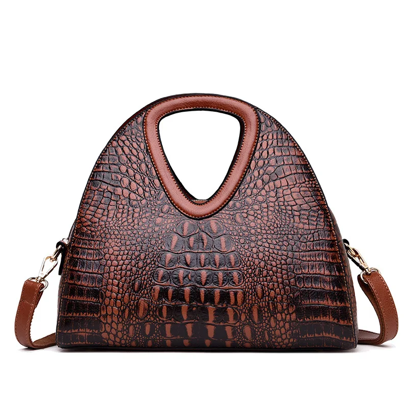 

Ladies handbag 2021 new European and American fashion one shoulder messenger embossed soft leather bag
