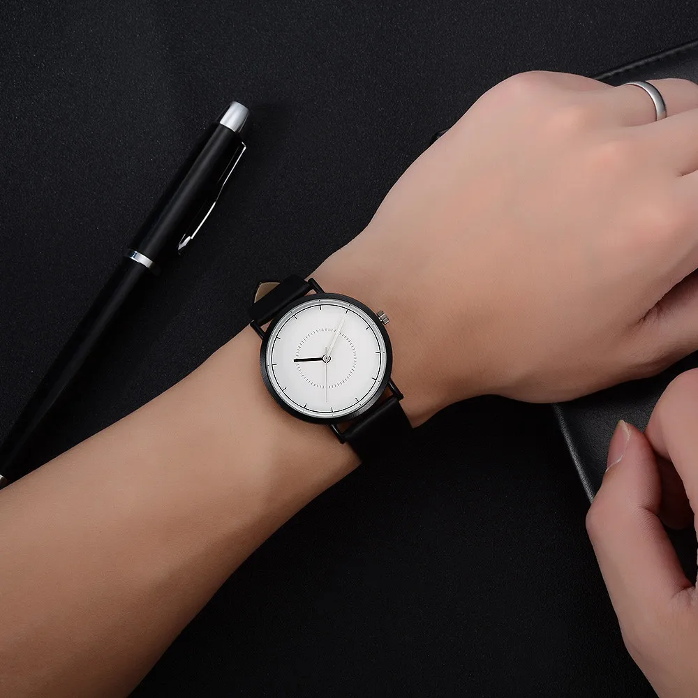 Модные уникальные дизайнерские часы для женщин кожаные высокого качества