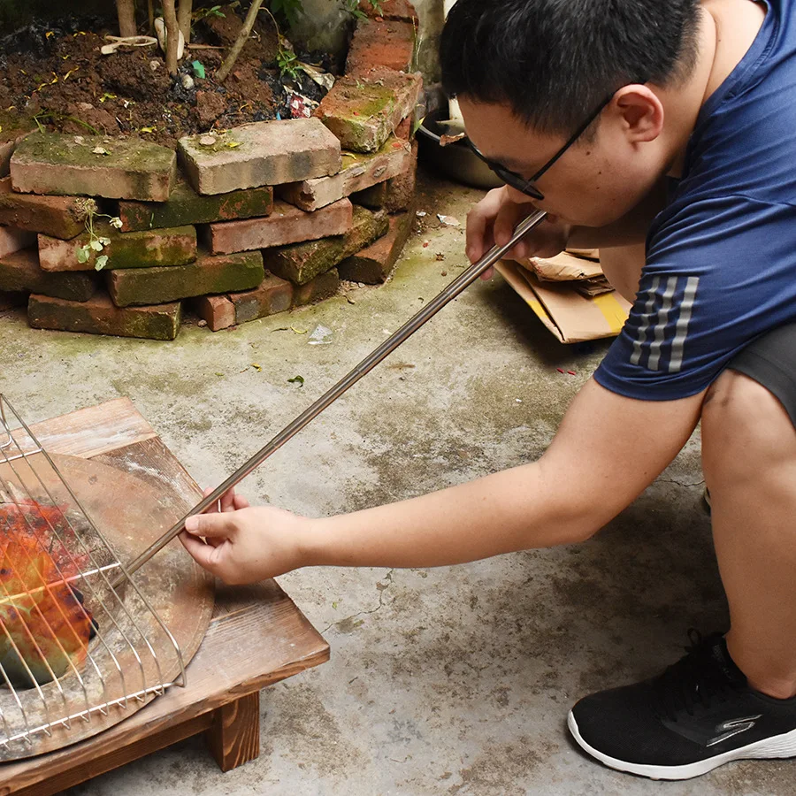 A268 Открытый Кемпинг пожарный инструмент из нержавеющей стали паяльная труба для