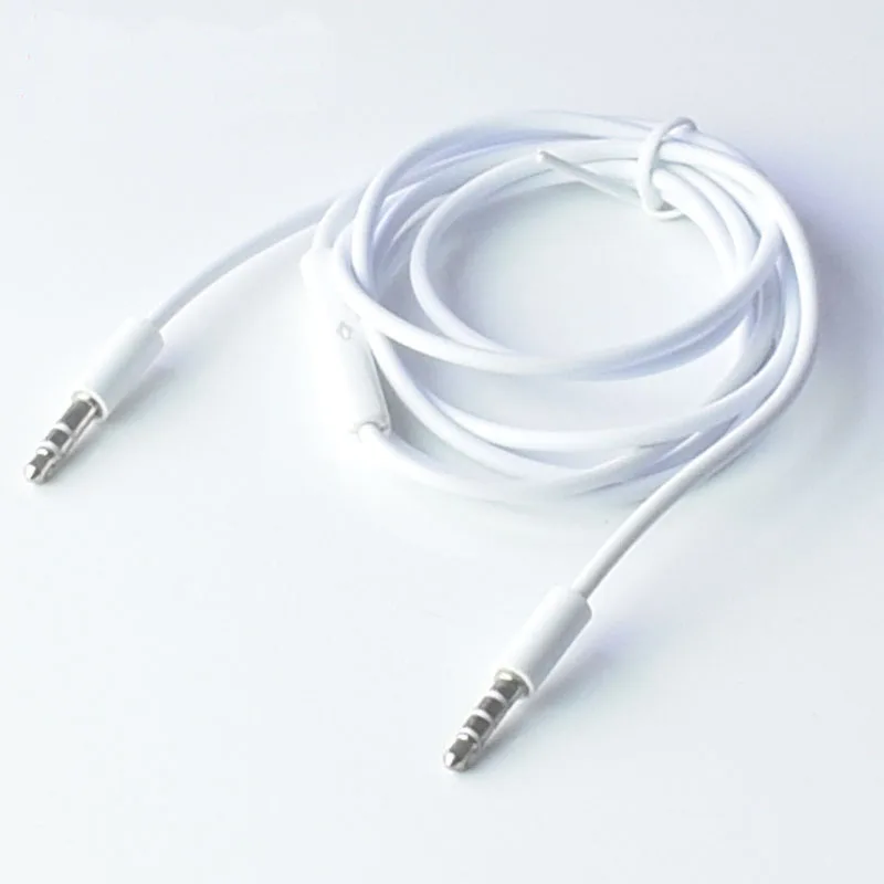 

4 Pole 1m 3.5mm Male Record Car Aux Audio Cord Headphone Connect Cable Stereo Sound Audio Cables Automotive AUX