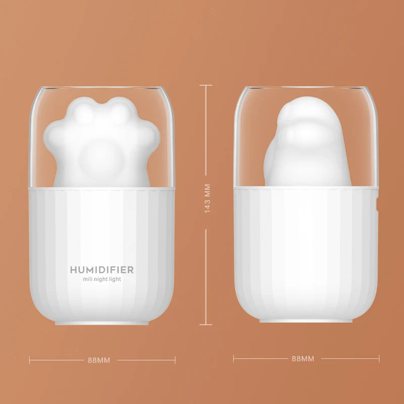 

300ML Humidifier USB Air Purifier Water Mist Maker Home Aromaterapy Diffuser Mini Air Humidifier with Night Light for Office