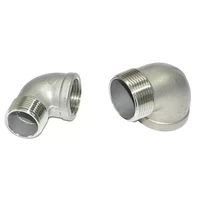 12 34 1 1 14 1 12 2 bsp female to male 90 degree elbow 304 stainless steel pipe fitting water gas oil