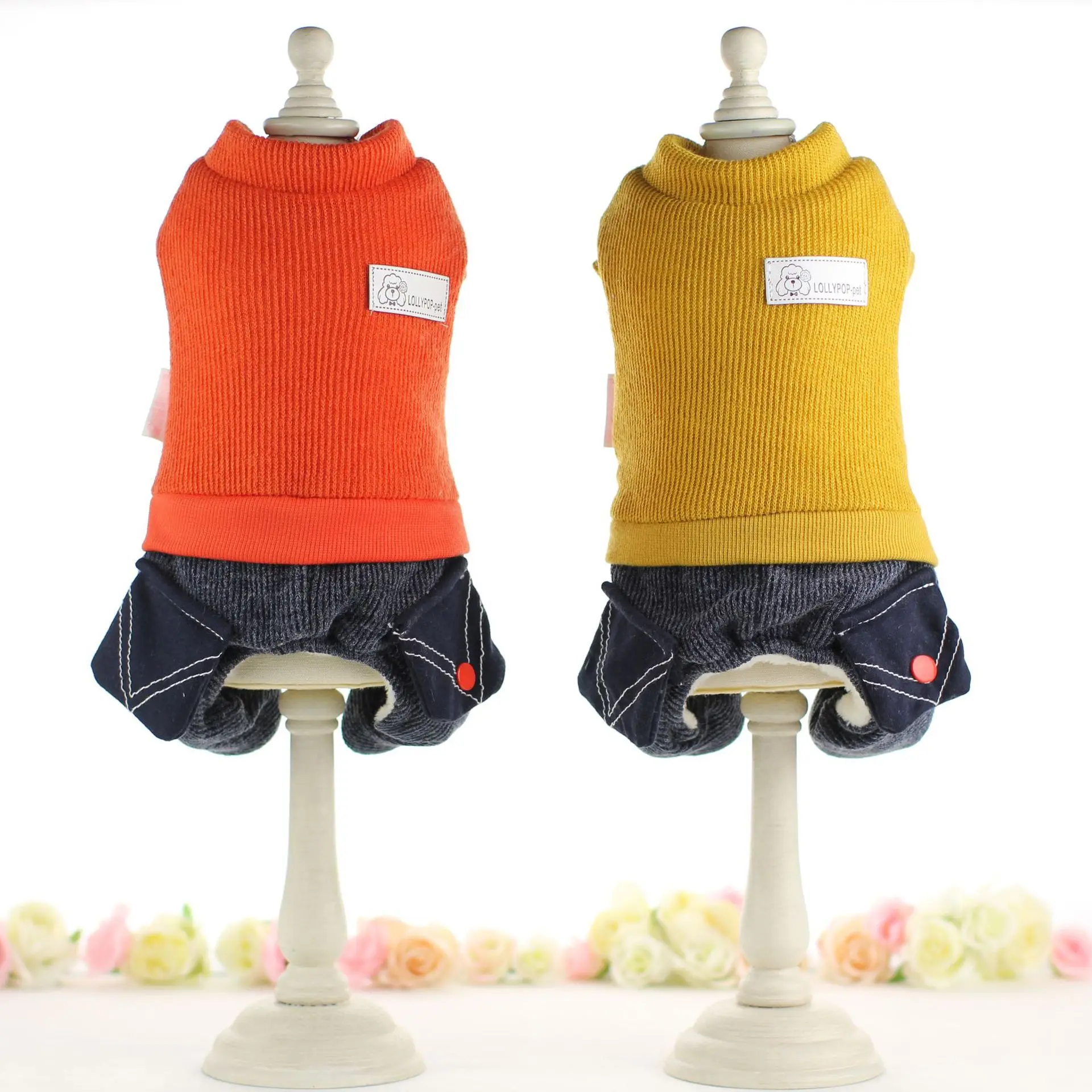 Одежда для собак шерсть четыре ноги питомцев Новое поступление одежда высокое