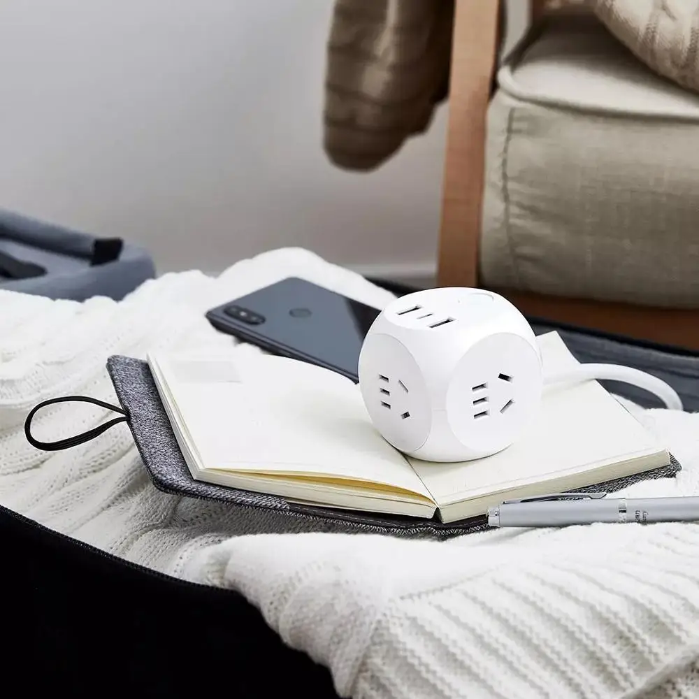 Xiaomi Aigo Cube розетка с адаптером питания USB 5 В 2.4A/type C в 3A Быстрая зарядка 3