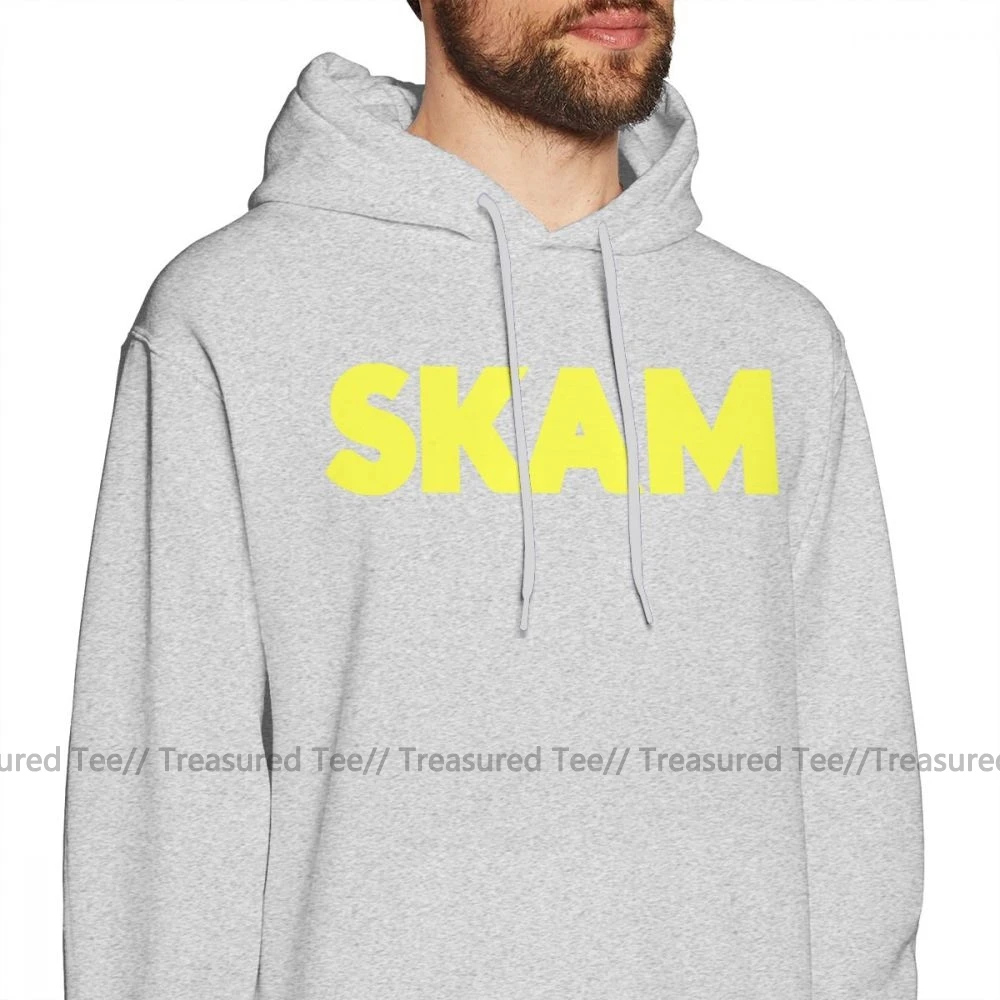Skam Толстовка Толстовки «Skam» теплый пуловер Толстовка уличная Мужская Большой серые хлопковые длинные толстовки