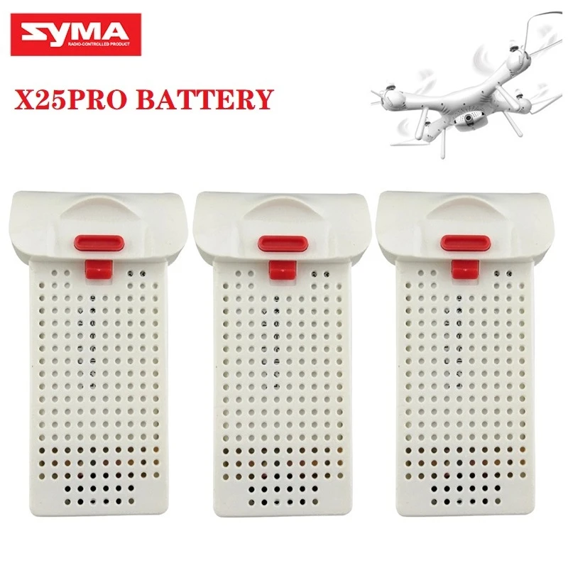 Оригинальный аккумулятор для SYMA X25PRO 7 4 В 1000 мАч 1/2/3 шт.|Детали и аксессуары| |