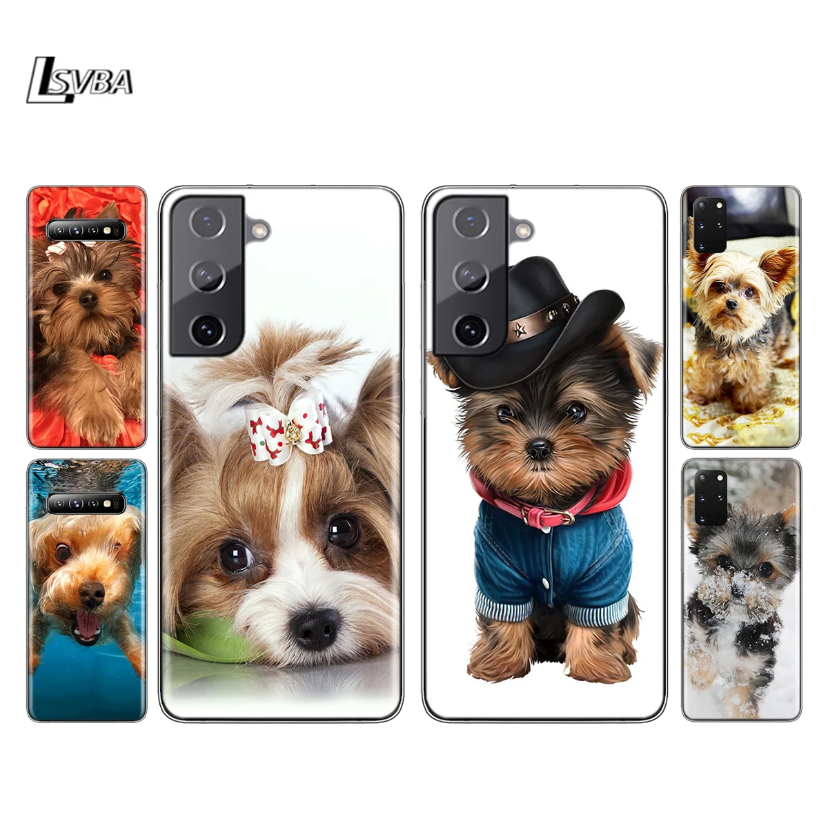 

Yorkshire terrier dog puppy Silicone Cover For Samsung Galaxy S21 S20 FE Ultra S10 S10E Lite S9 S8 S7 Plus Phone Case