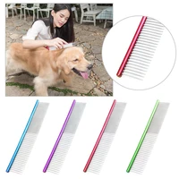 19cm dog cat comb professional steel grooming comb dog cat cleaning brush for pet hair cleaning dropshipping