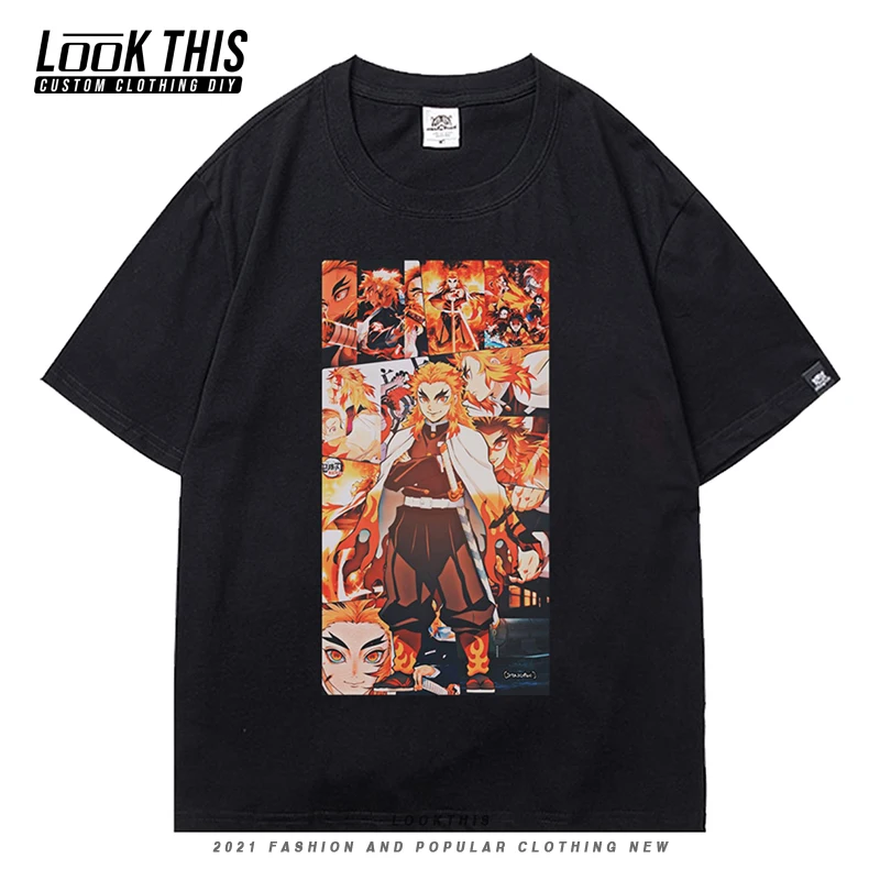 

Demon Slayer Cool Girls Boys T Shirts Japan Anime Print T-shirt Childs Summer 2021 Cool Short Sleeve Streetwear Pullover Tops