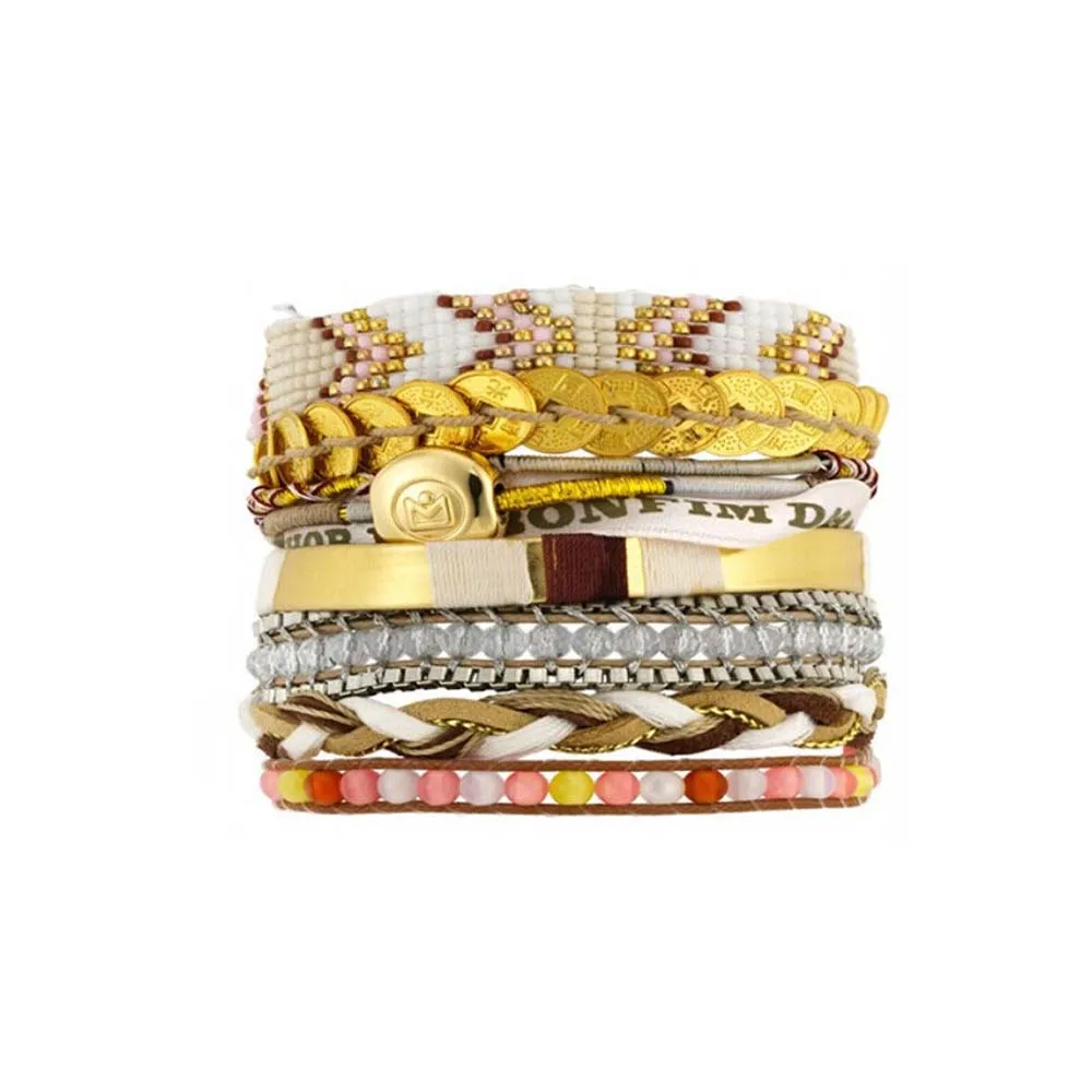 B02 001D в богемном стиле бразильский мульти Слои Магнитный браслет для Для женщин