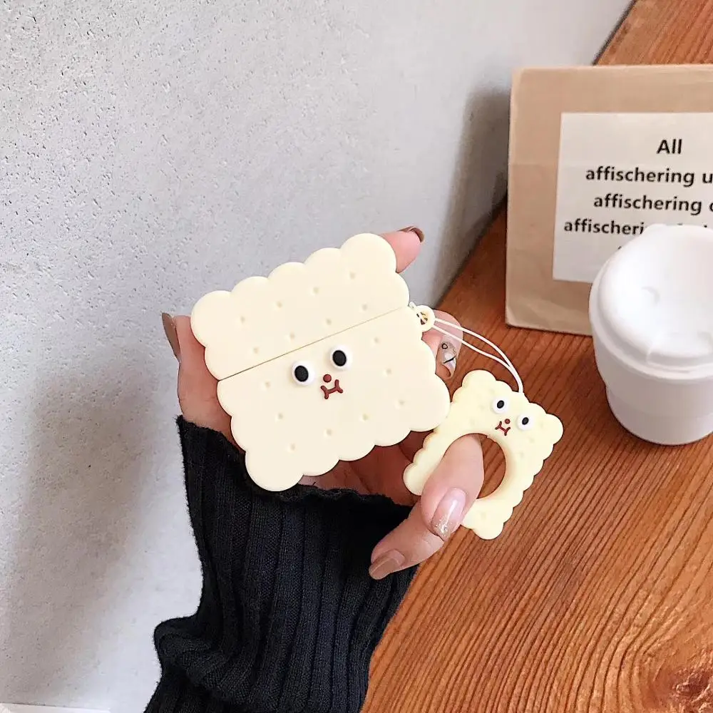 Силиконовый чехол для наушников AirPods pro с Bluetooth для Airpods 3, защитный чехол с милым мультяшным медвежонком и кольцом на заднюю панель, fundas - Цвет: 3