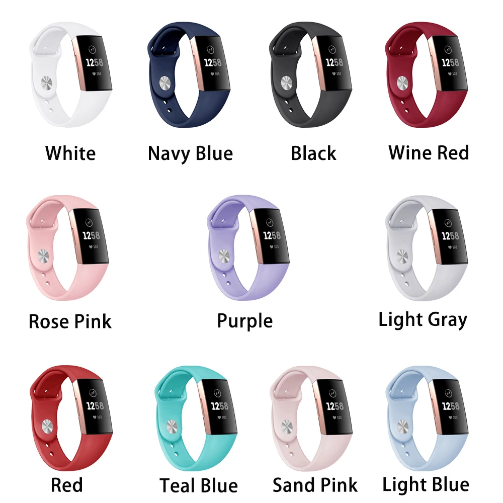 1 шт. яркие силиконовые часы, браслет, ремешок, сменные браслеты для Fitbit Charge 3, аксессуары для умных часов