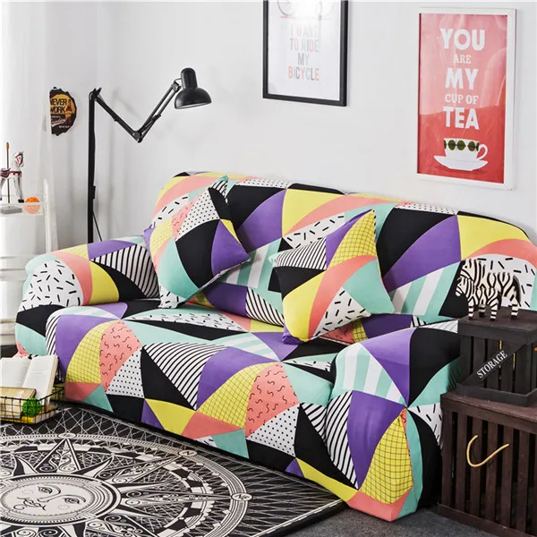 Color 20 1 шт. спандекс современный диван-кровать эластичный Цветочный полиэстер 1/2/3/4 местный диван Чехол для Гостиная протектор мебели - Цвет: Color 20