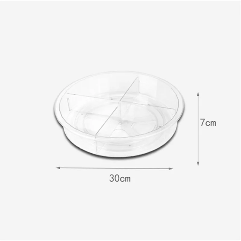 

Kitchen 360 Rotation Desktop Turntable Rack Kitchen Spice Bottle Storage Rack Cosmetic Storage Makeup Organizer With Partition