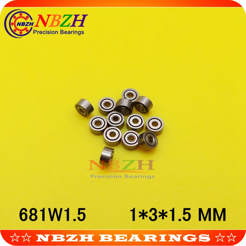 MR31 подшипник 1*3*1 5 мм миниатюрный 681/1.5K шарикоподшипники 681W1.5 ML1003 L 310W51 681/1.5 1x3x1.5|zz| |