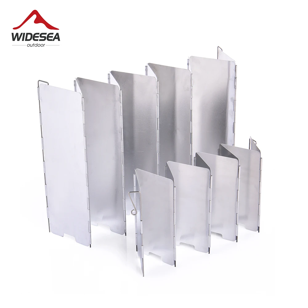 

Widesea Portable Camping Stove Wind Shield Folding Outdoor Picnic BBQ Gas Burner Camping Screen Wind Guard Cookware Equipment