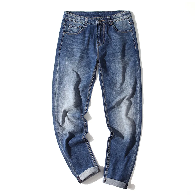 2020 новые мужские облегающие джинсы высокого качества модные повседневные
