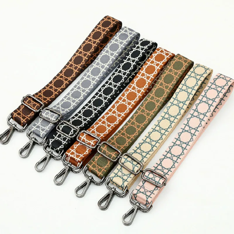 New 3.8Cm Wide Bag With Mesh Webbing Wtrap For Men And Women Bag Accessories  Adjustable Shoulder Messenger Long  Strap Belt