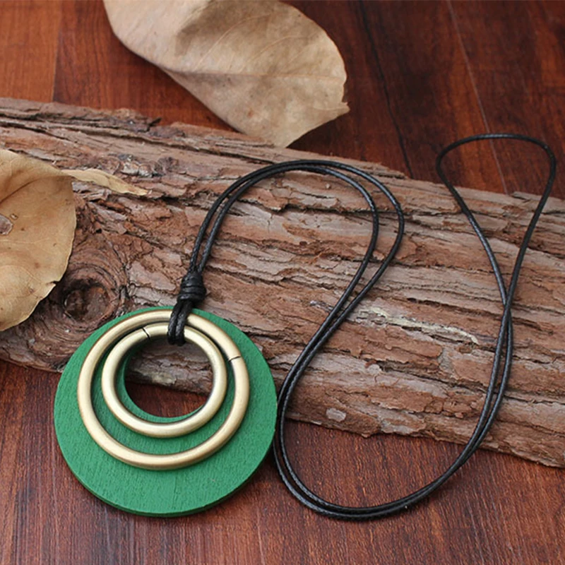 Ретро ожерелья для женщин Свитер Цепочка Аксессуар Ювелирный подарок 2020