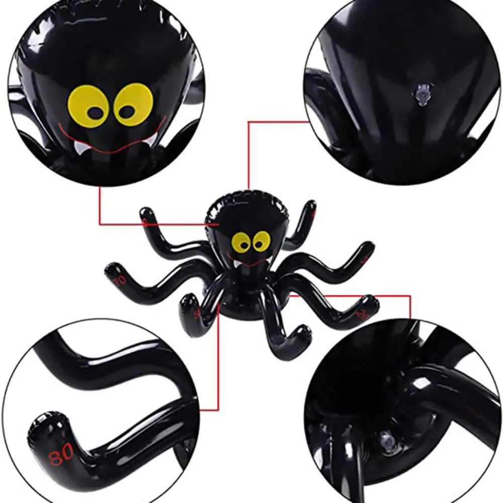 Надувные пауки на Хэллоуин набор игр в виде кольца с 4 кольцами для Хэллоуина