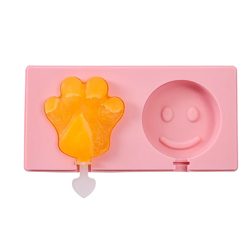 

Silicone Ice Cream Mold with Lid Animals Shape Jelly Mold Children Handmade DIY Dessert Popsicle Ice Grid with Popsicle Stick