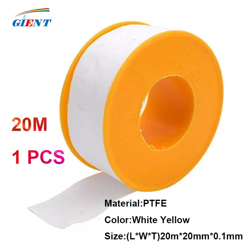 1 рулон 20 м PTFE Резьбовая лента Сантехнический фитинг для водопроводных газовых